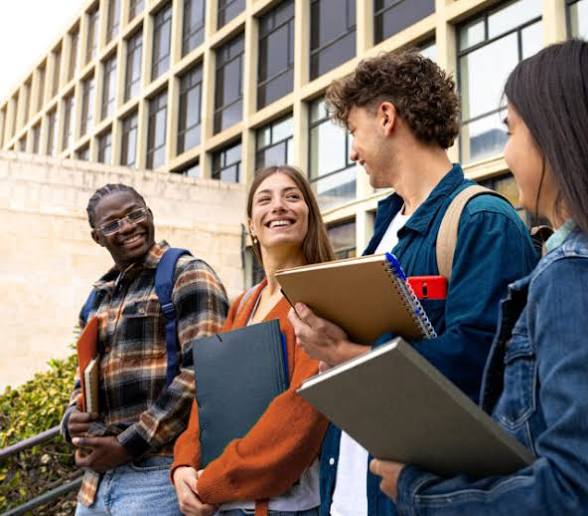 Students at computers